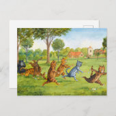 Carte Postale Egg and Spoon Race by Louis Wain (Devant / Derrière)