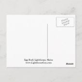 Carte Postale Egg Rock Lighthouse, Bar Harbour Maine Postcard (Dos)