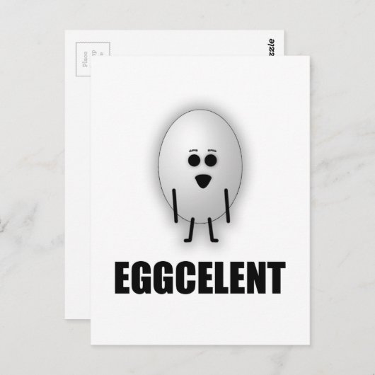 CARTE POSTALE EGGCELENT (Devant / Derrière)