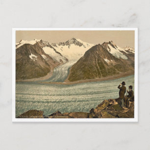 Carte Postale Eggishorn, Grand Aletsch Glacier, avec Aletschhorn