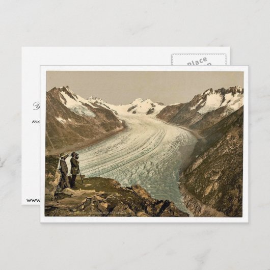 Carte Postale Eggishorn, Grand Aletsch Glacier, avec Jungfrau, M (Devant / Derrière)