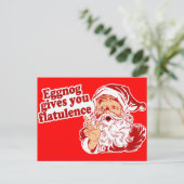 Carte Postale Eggnog Vous Donne De La Flatulence (Debout devant)
