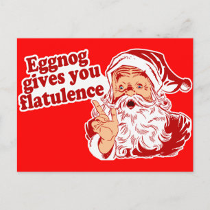 Carte Postale Eggnog Vous Donne De La Flatulence