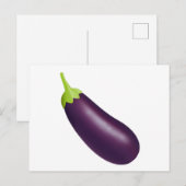 Carte Postale Eggplant Emoji (Devant / Derrière)