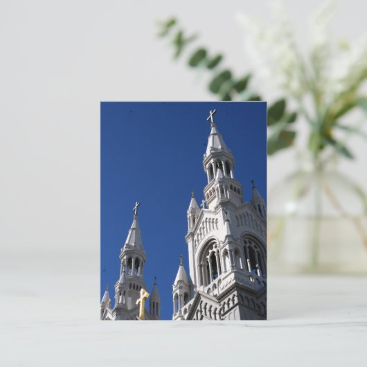 Carte Postale église (Debout devant)