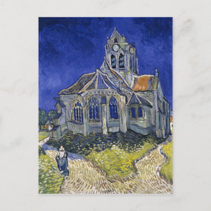 Carte Postale Église à Auvers par Van Gogh Peinture Art
