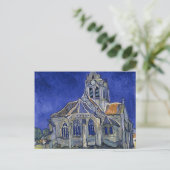 Carte Postale Église à Auvers par Van Gogh Peinture Art (Debout devant)