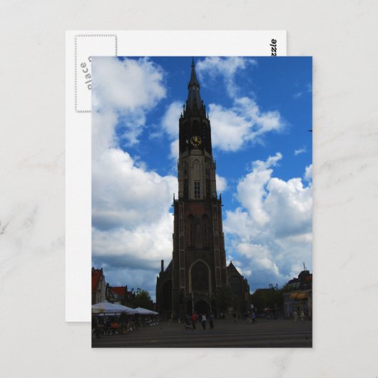 Carte Postale Église à Delft (Devant / Derrière)