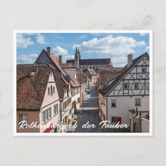 Carte Postale Église à Rothenburg ob der Tauber, Allemagne (Devant)