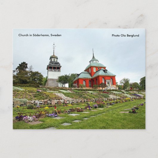Carte Postale Eglise à Söderhamn, Suède, Pho... (Devant)