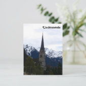 Carte Postale Église à Vaduz, Liechtenstein (Debout devant)
