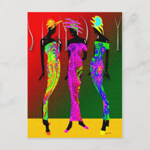 Carte Postale Église afrocentrique du dimanche