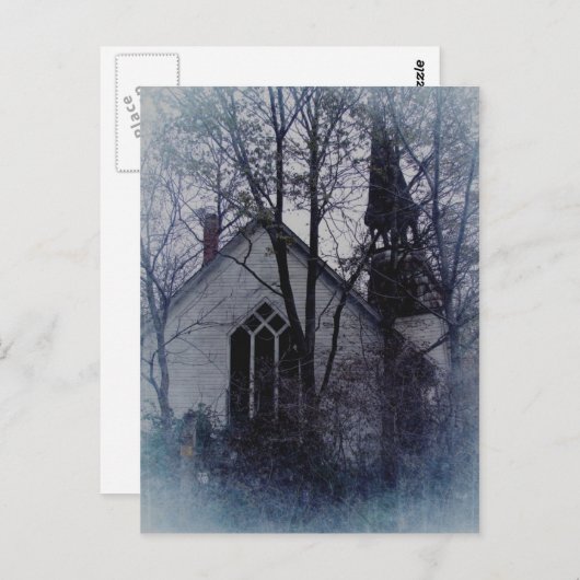 Carte Postale Église ancienne abandonnée (Devant / Derrière)