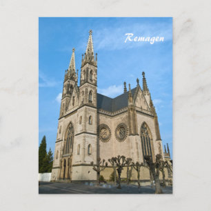 Carte Postale Eglise Apollinaris à Remagen, Allemagne