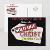 CARTE POSTALE ÉGLISE APOSTOLIQUE CHRIST .. - (Devant / Derrière)