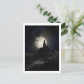 Carte Postale Église au clair de lune (Debout devant)