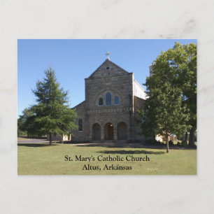 Carte Postale Église catholique d'Altus Arkansas