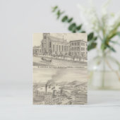 Carte Postale Église catholique du Saint-Laurent et école (Debout devant)