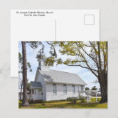 Carte Postale Église catholique St. Joseph, Port St. Joe (Devant / Derrière)
