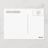 Carte Postale Église catholique ukrainienne (Dos)