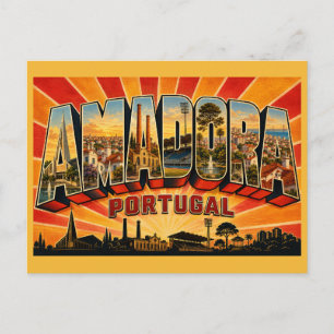 Carte Postale Église d'Amadora Portugal