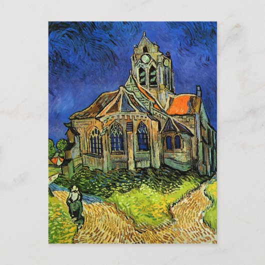 Carte Postale Église d'Auvers Van Gogh (Devant)