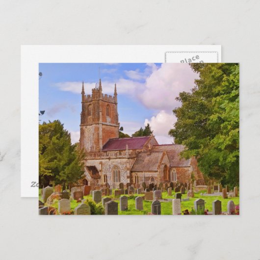 Carte Postale Église d'Avebury (Devant / Derrière)