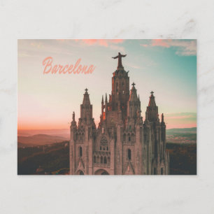 Carte Postale Église de Barcelone