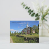 Carte Postale Eglise de Borgsjö, Ånge Suède, Pho... (Debout devant)