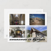 Carte Postale église de chypre (Devant / Derrière)