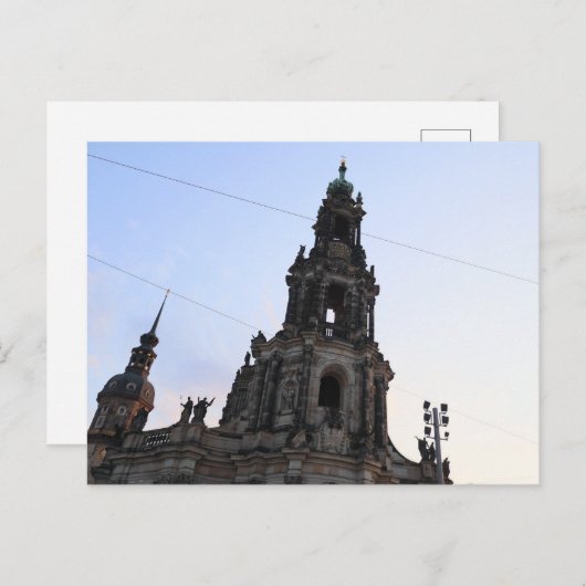 Carte Postale Église de Dresde (Devant / Derrière)