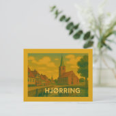 Carte Postale Église de Hjørring Danemark (Debout devant)