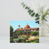 Carte Postale Église de la Mission espagnole de Californie (Debout devant)