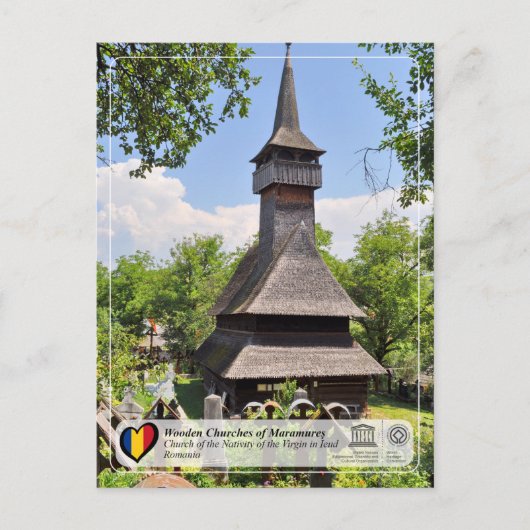 Carte Postale Eglise de la Nativité de la Vierge, Ieud (Devant)