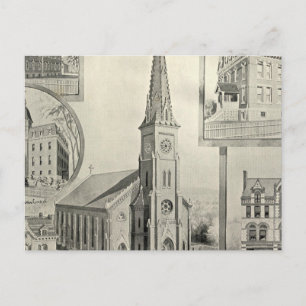 Carte Postale Église de l'Immaculée Conception, Waterbury