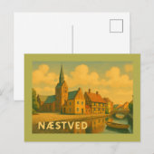Carte Postale Église de Næstved Danemark (Devant / Derrière)