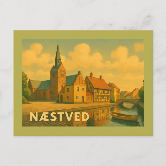 Carte Postale Église de Næstved Danemark (Devant)