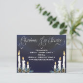 Carte Postale Église de service de la veille de Noël (Debout devant)