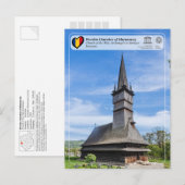 Carte Postale Église des Saints Archanges de l'UNESCO à Surdesti (Devant / Derrière)
