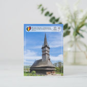 Carte Postale Église des Saints Archanges de l'UNESCO à Surdesti (Debout devant)