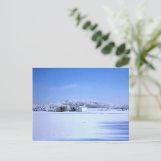 Carte Postale Église d'hiver (Debout devant)