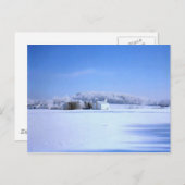 Carte Postale Église d'hiver (Devant / Derrière)