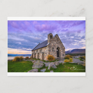 Carte Postale Église du Bon Berger Lac Tekapo NZ : Postca