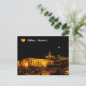 Carte Postale Église du Carmen la nuit - Mahon, Menorca, Espagne (Debout devant)