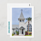 Carte Postale Église du Mémorial Roser à Anna Maria, Floride (Devant / Derrière)