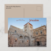 Carte Postale Église du Saint-Sépulcre Jérusalem (Devant / Derrière)