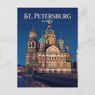 Carte Postale Église du Sauveur-sur-le-Sang-Versé Russie