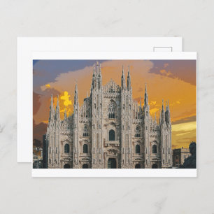 Carte Postale Eglise Duomo di Milano Milan Italie