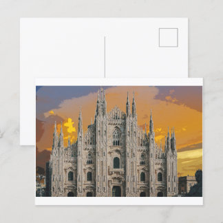 Carte Postale Eglise Duomo di Milano Milan Italie