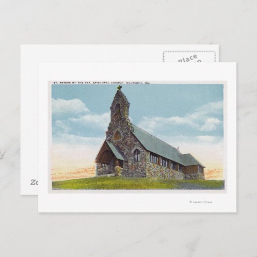 Carte Postale Église épiscopale St. Peters-by-the-Sea (Devant / Derrière)